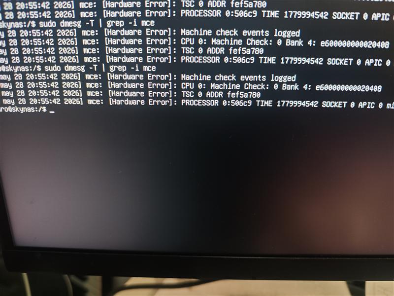 Diagnóstico de error de hardware en pantalla